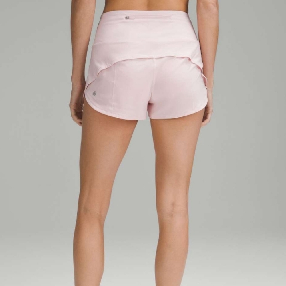 Lululemon Speed Up High-Rise Lined Short 2.5" Flush Pink Active Shorts - Picture 14 of 16